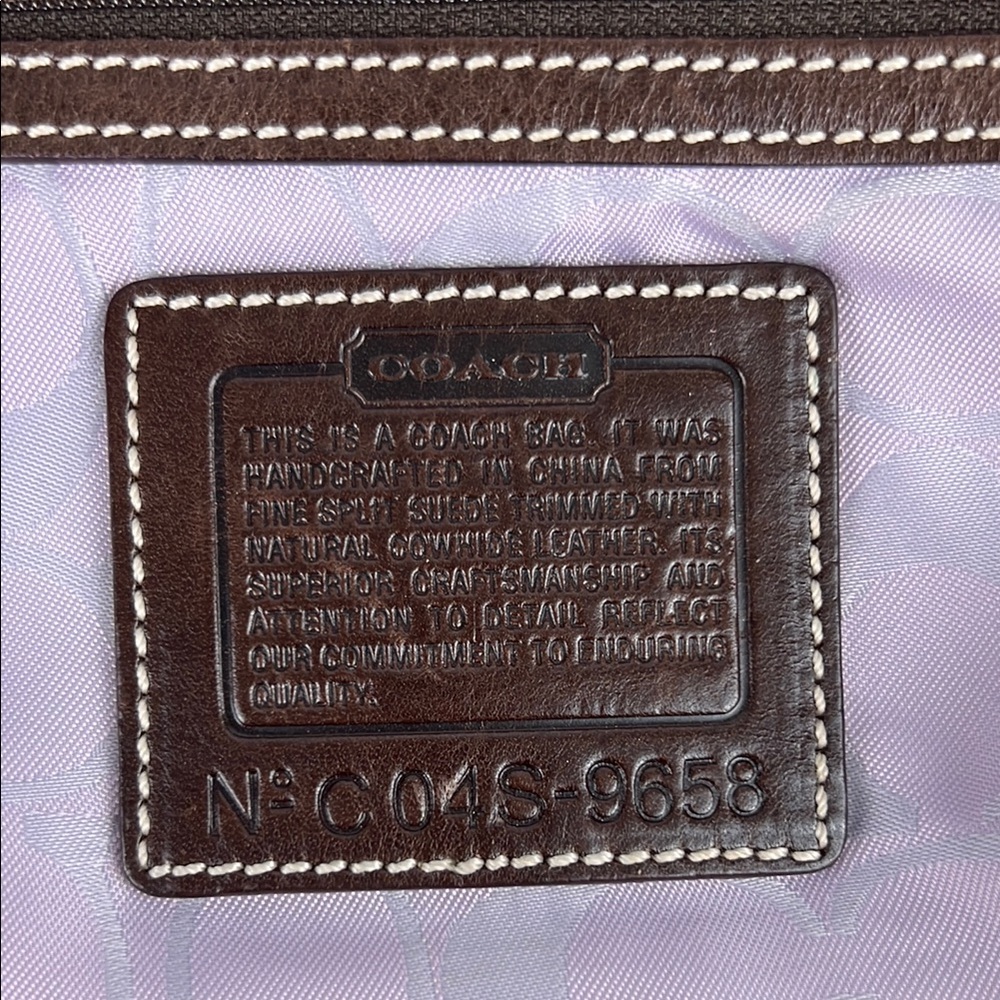 Coach Y2K Suede Pastel Lavender Pink Mini Small Hobo Shoulder Bag 9658 - Picture 2 of 16